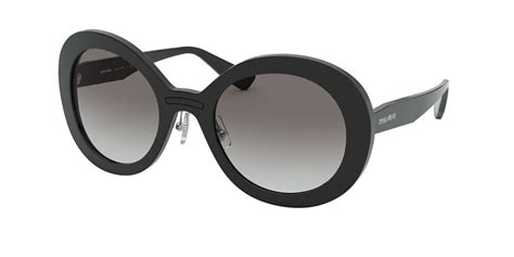 Miu Miu MU11QS RASOIR 1AB0A7 Sunglasses in Black